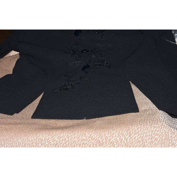 FRANK USHER Couture Evening Special Occasion Skirt Jacket 2pc Suit Size 8 - Picture 5 of 11